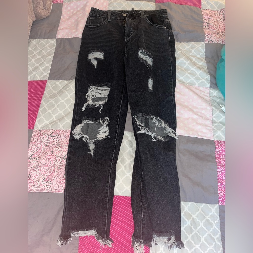 SHEIN Ripped Skinny Jeans